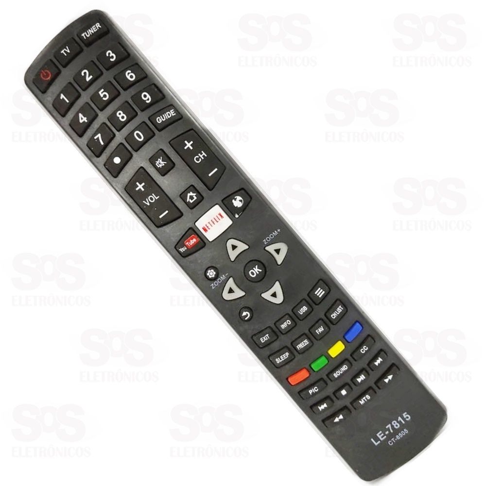 Controle Remoto Toshiba Youtube E Netflix le-7815