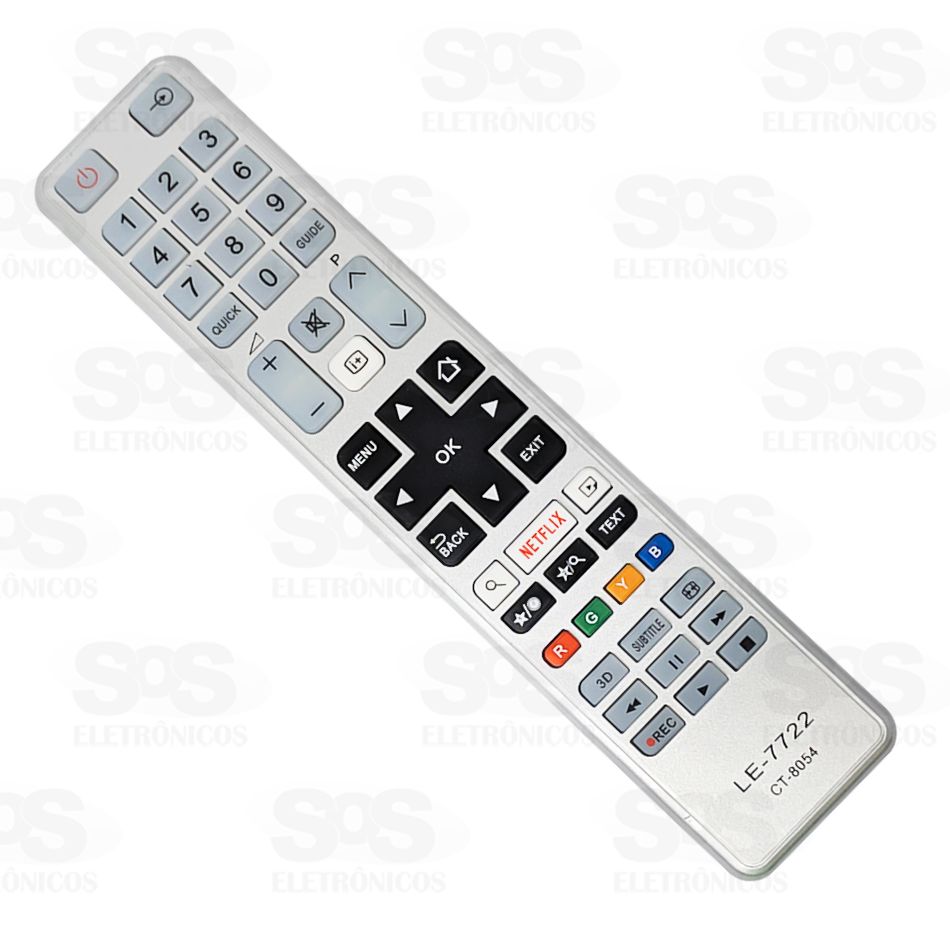 Controle Remoto Toshiba Netflix LE-7722