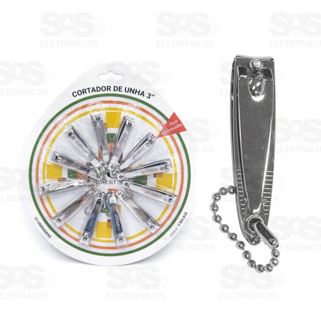 Kit Cortador de Unha 3 Polegadas 12 Unidades Caerus crs-818