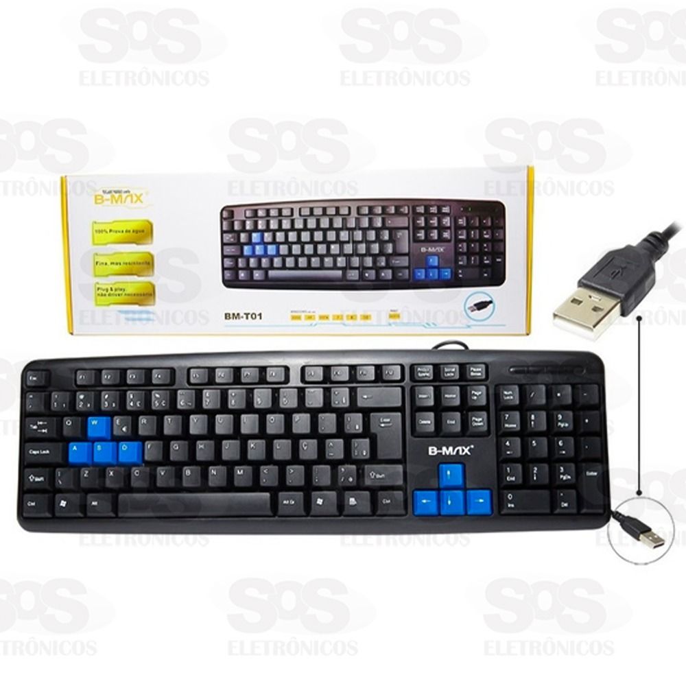 Teclado Padro USB B-max bm-t01