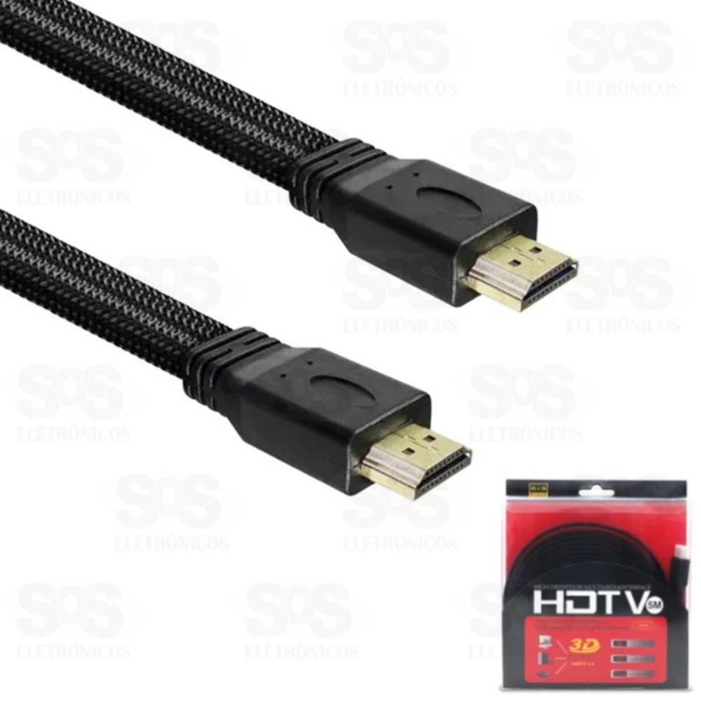 Cabo HDMI 5 Metros Blindado 4k Kapbom ka-hdmi-5m