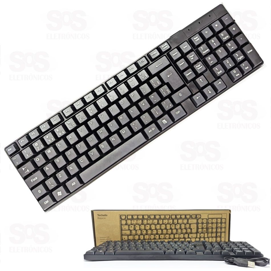 Teclado Básico Slim Multilaser tc 193
