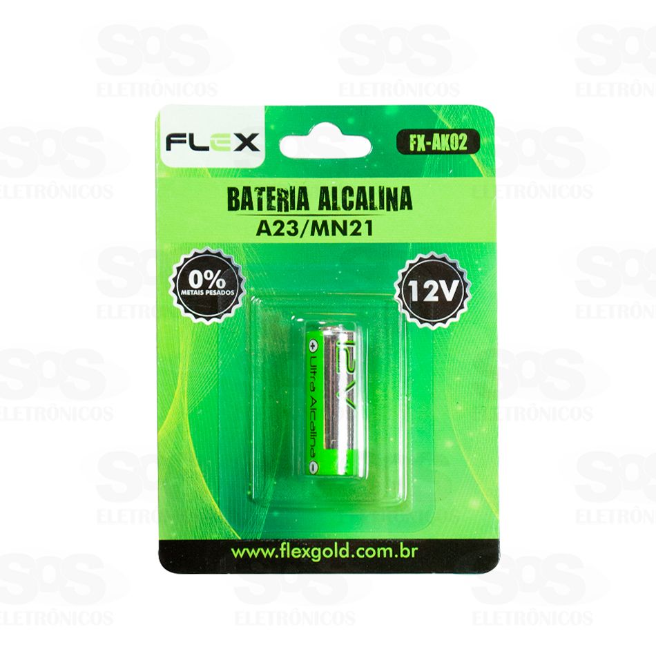 Bateria Alcalina 12V A23 Flex fx-AK02 Unitário 