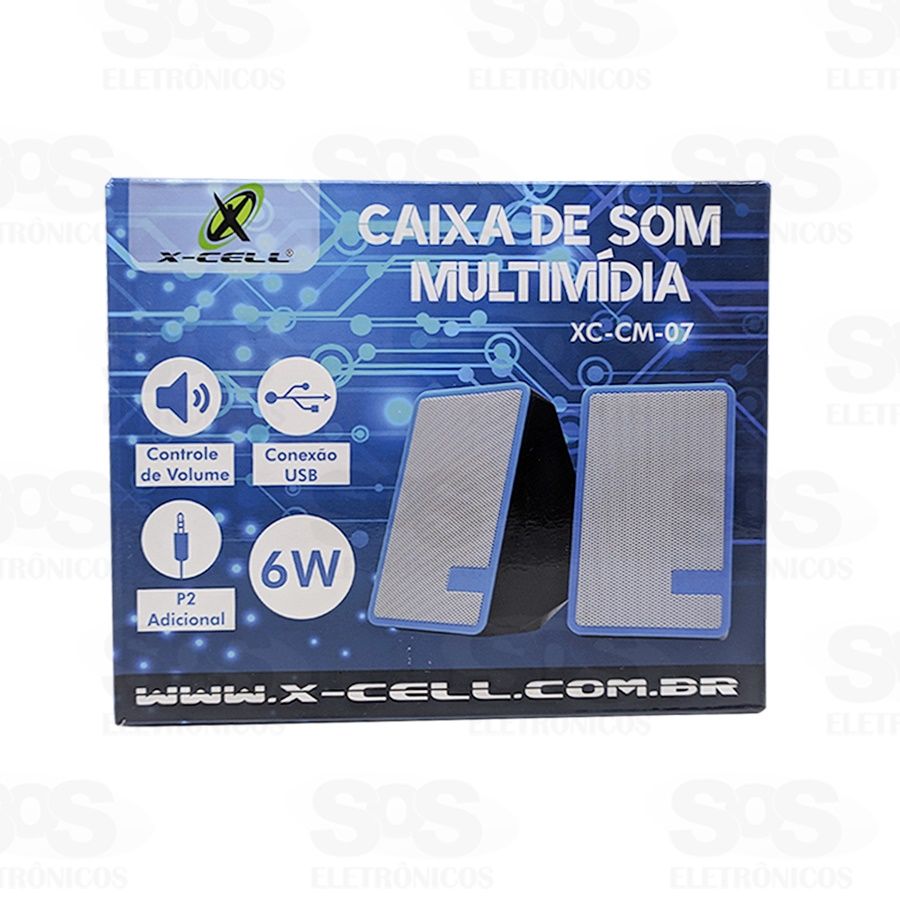 Caixa de Som Multimídia  6W X-cell XC-CM-07
