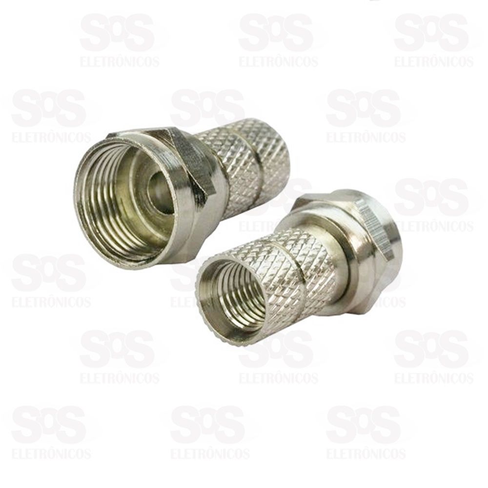 Conector Rosca RG06 Embalagem Com 100 Unidades