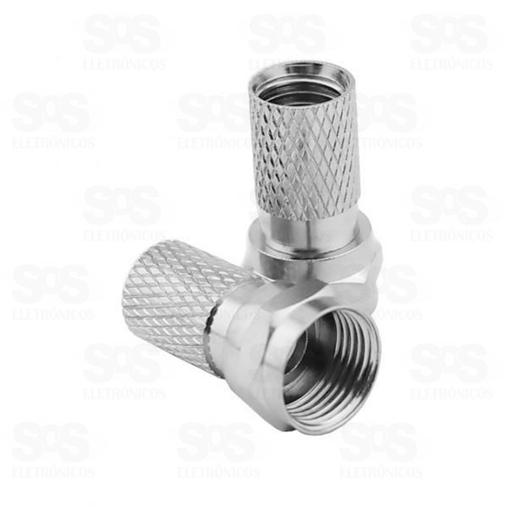 Conector Rosca RG59 Embalagem Com 100 Unidades