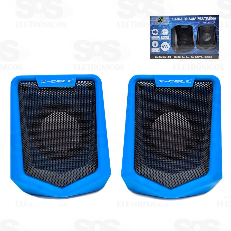 Caixa de Som Multimídia 6W X-cell XC-CM-05