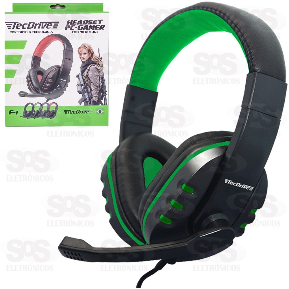 Fone Headset Gamer TecDrive F1