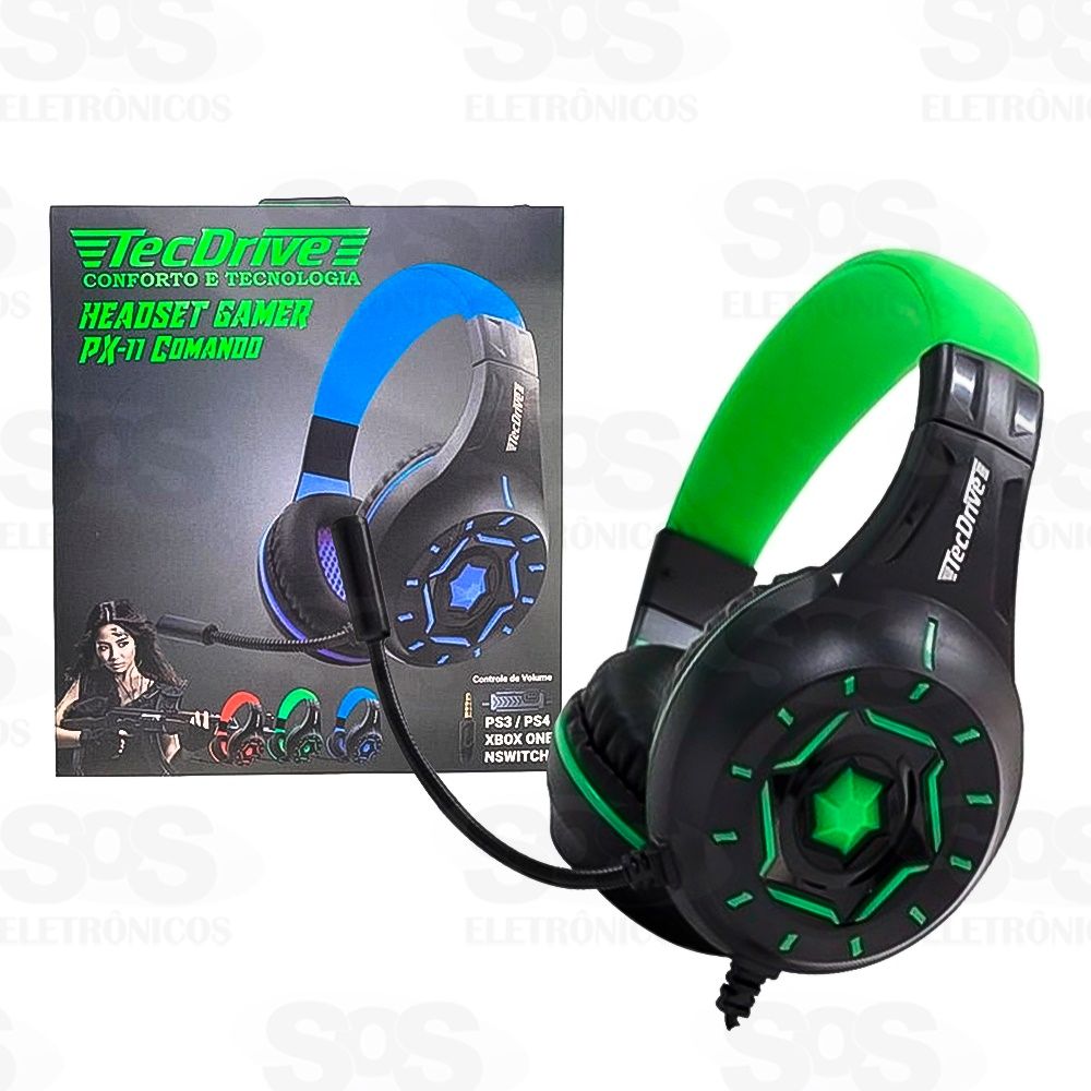 Fone Headset Gamer TecDrive px-11