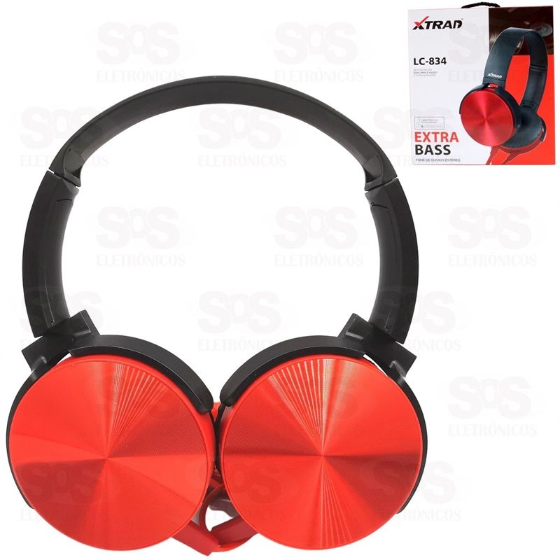 Fone De Ouvido Com Microfone Extra Bass Xtrad lc-834