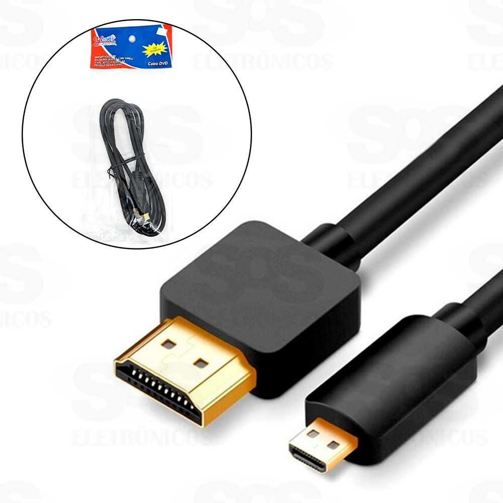 Cabo HDMI x Micro USB V8 YA-0830
