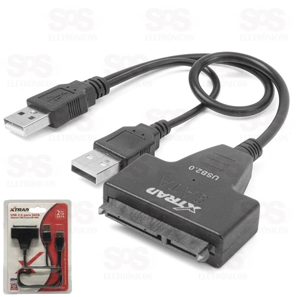 Cabo Adaptador USB2.0 Para SATA Xtrad XT2150