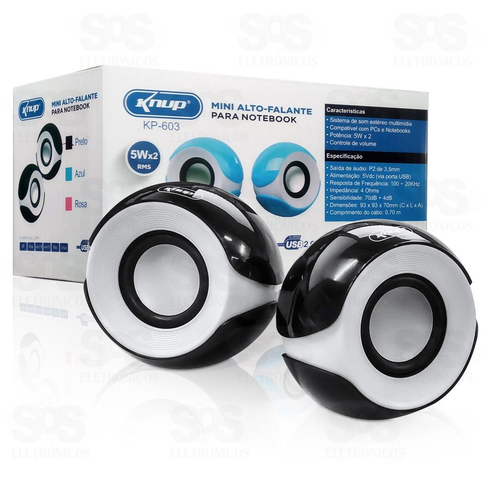 Caixa De Som Multimídia 10W Knup kp-603