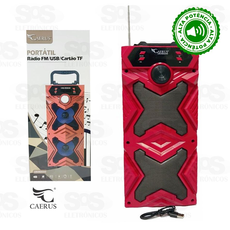Caixa de Som Portátil Caerus crs-RD6540