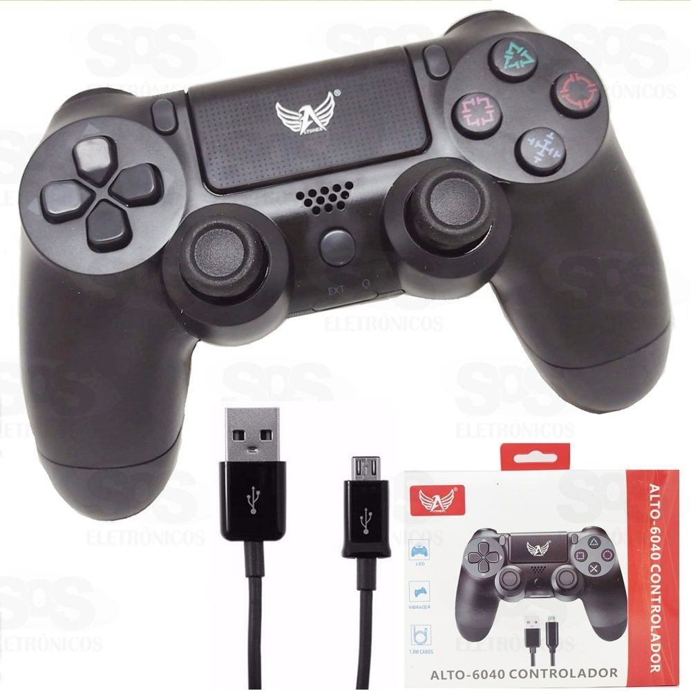 Controle PS4 Com Fio Altomex-6040