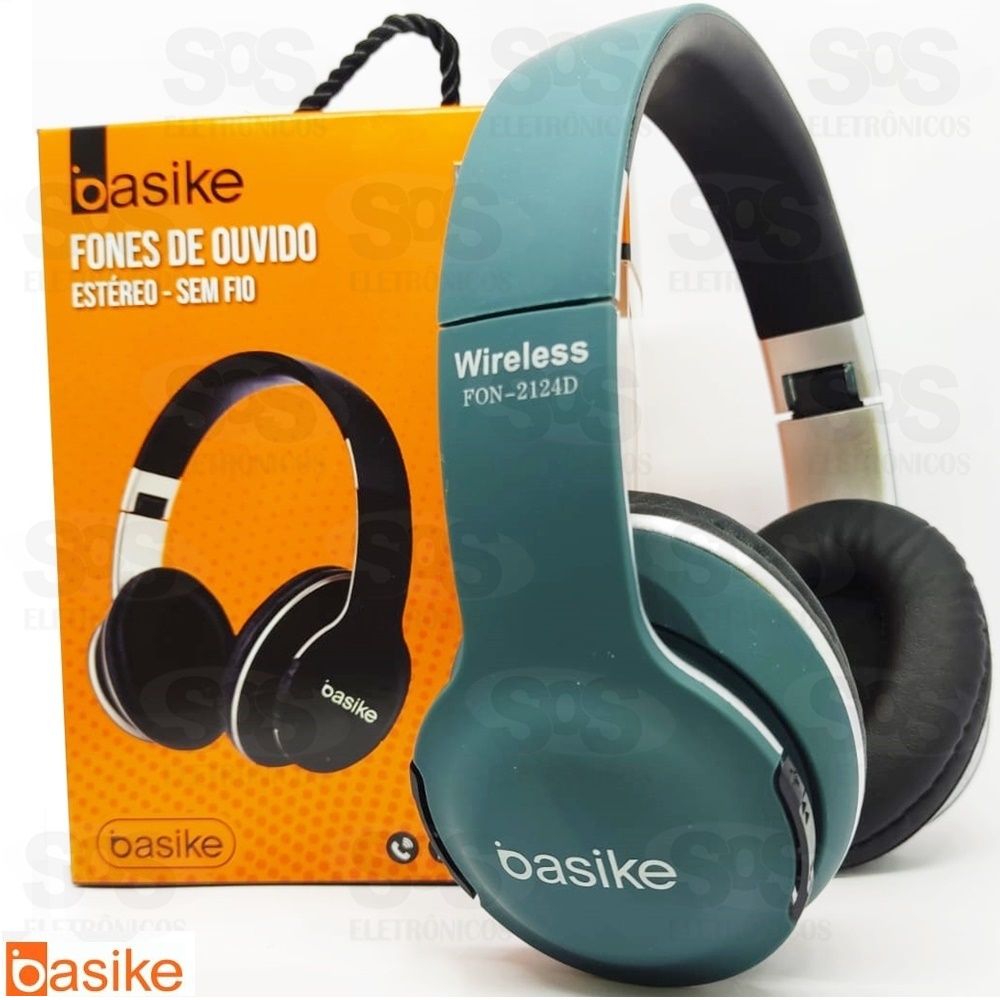 Fone Sem Fio Bluetooth Wireless Estéreo Basike FON-2124D