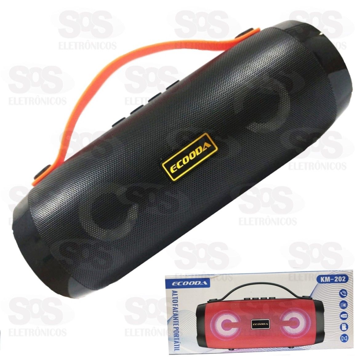 Caixa De Som 10W Com suporte Celular Ecooda Km-202