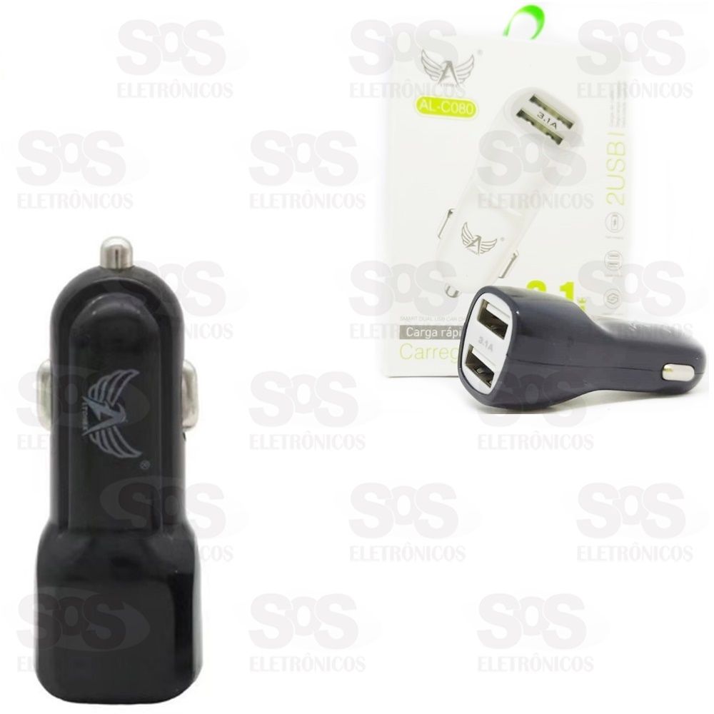 Carregador Veicular 2 USB 3.1A Altomex al-c080