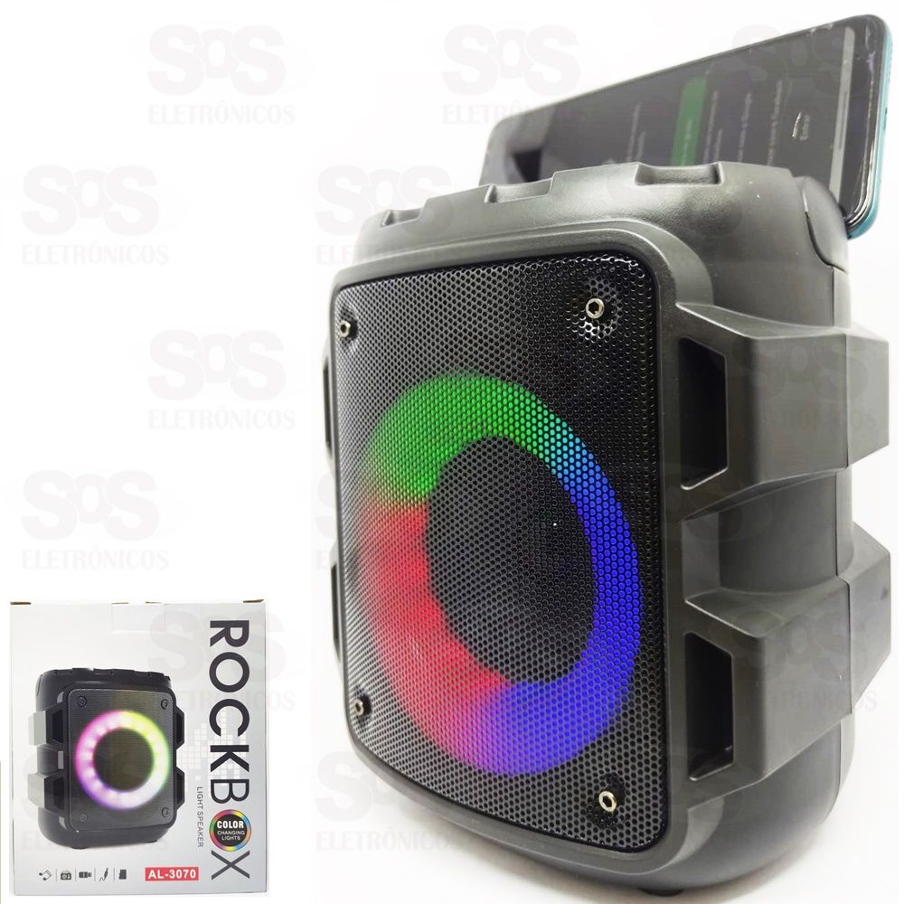 Caixa De Som 10W Rockbox Changing Lights Altomex al-3079