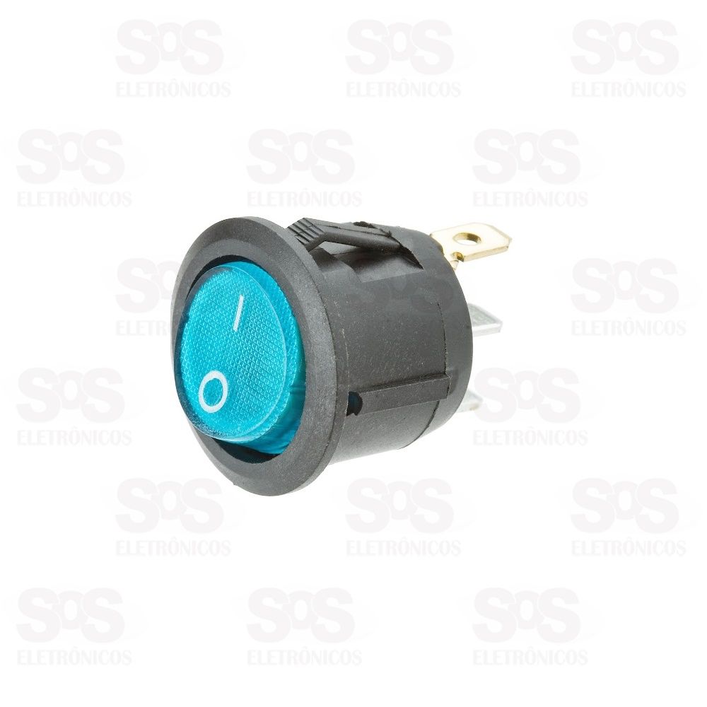 Chave Gangorra KCD1-105 3T Azul 6A Redonda Com 10 Unidades