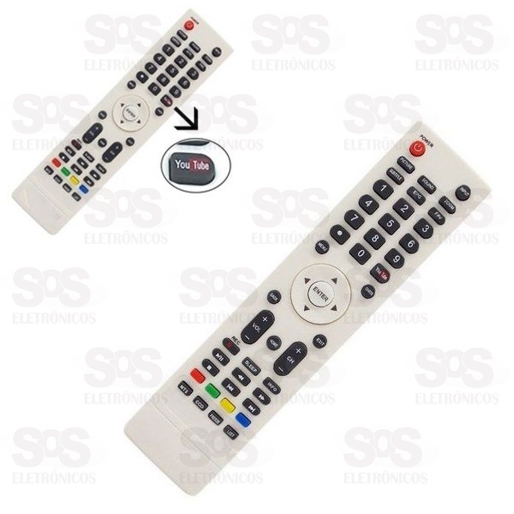 Controle Remoto Toshiba Youtube le-7006