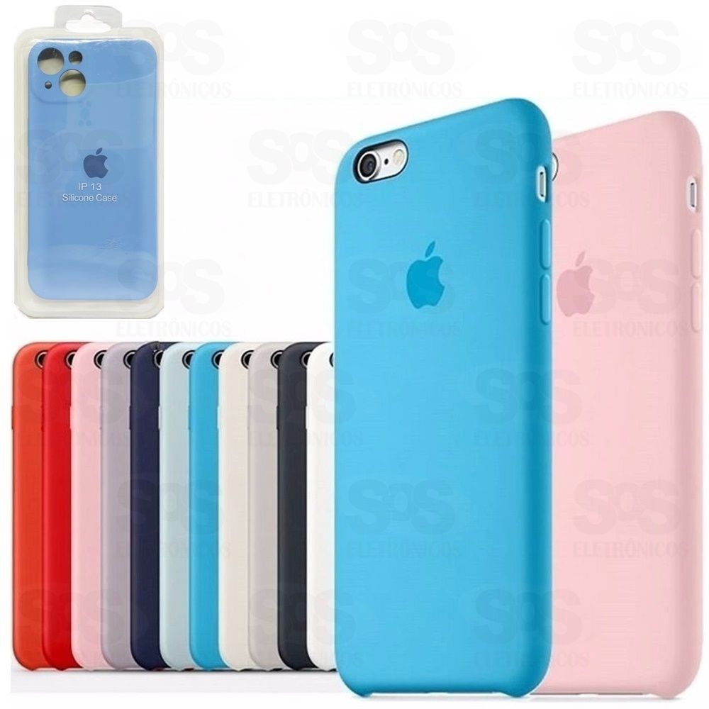 Case Aveludada Blister Iphone 13 Cores Variadas