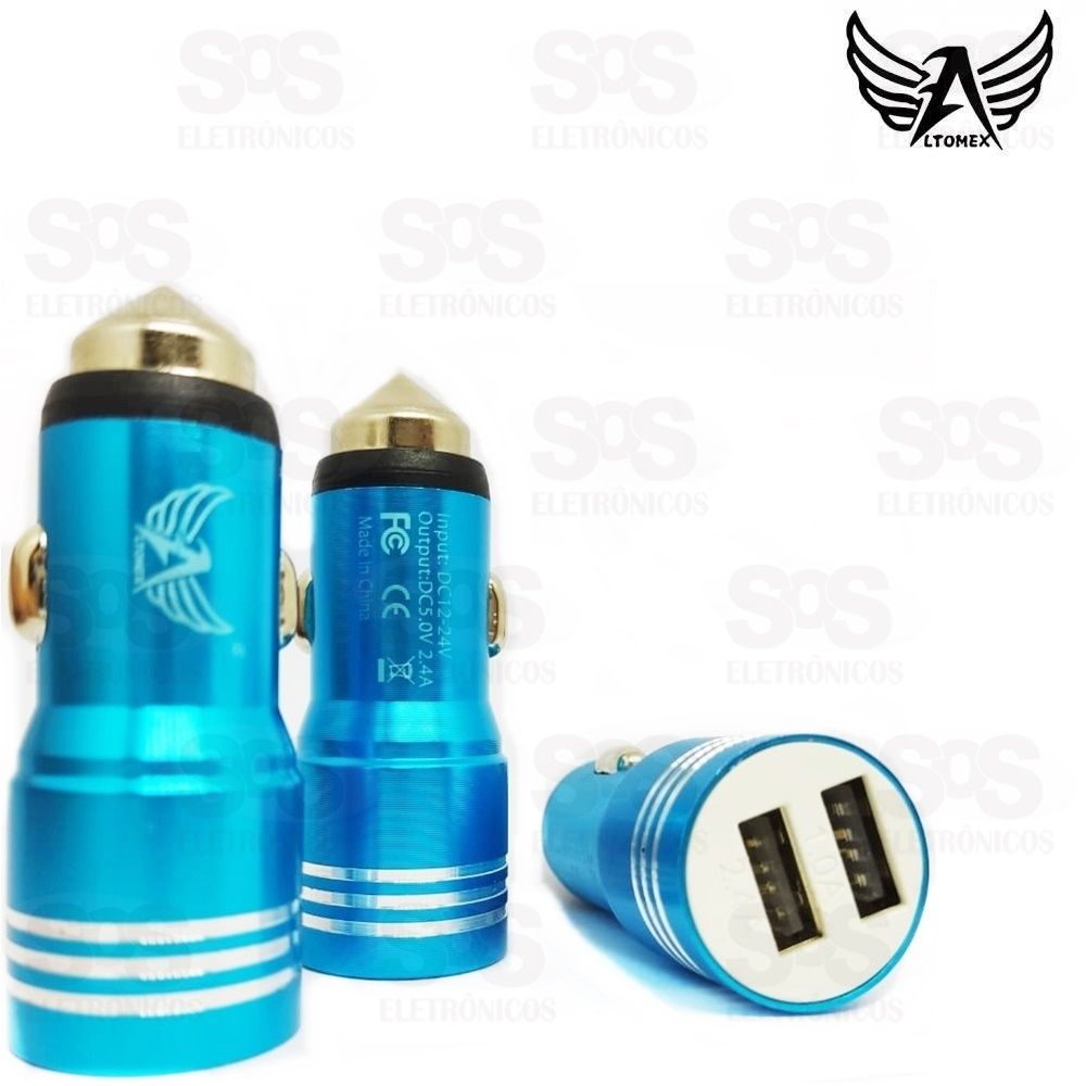 Carregador Veicular 2 USB Best Quality Altomex al-2107d