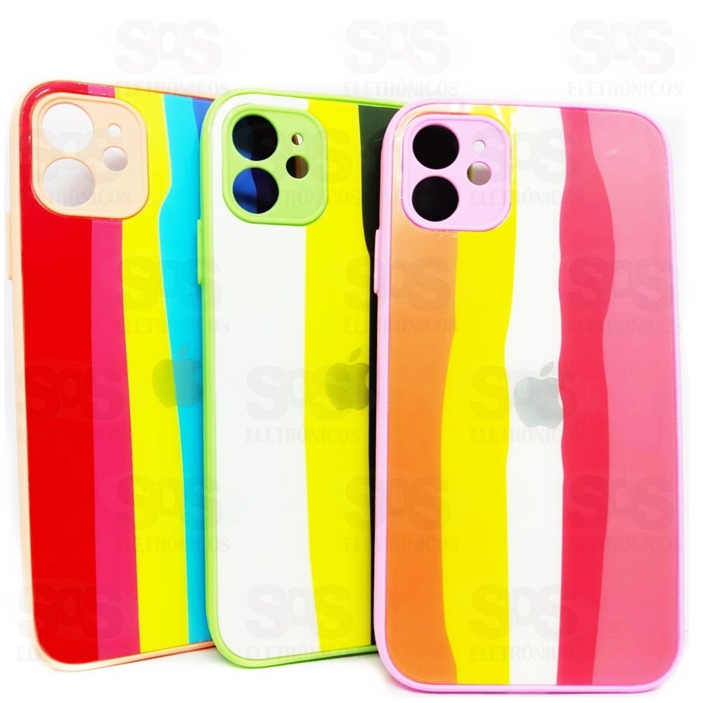 Capa Acrlica Arco Iris Samsung A02 Cores Variadas 