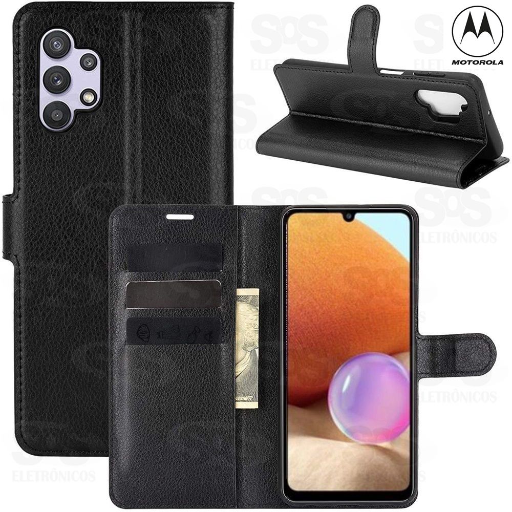 Capa Carteira Motorola G8 Power Cores variadas 