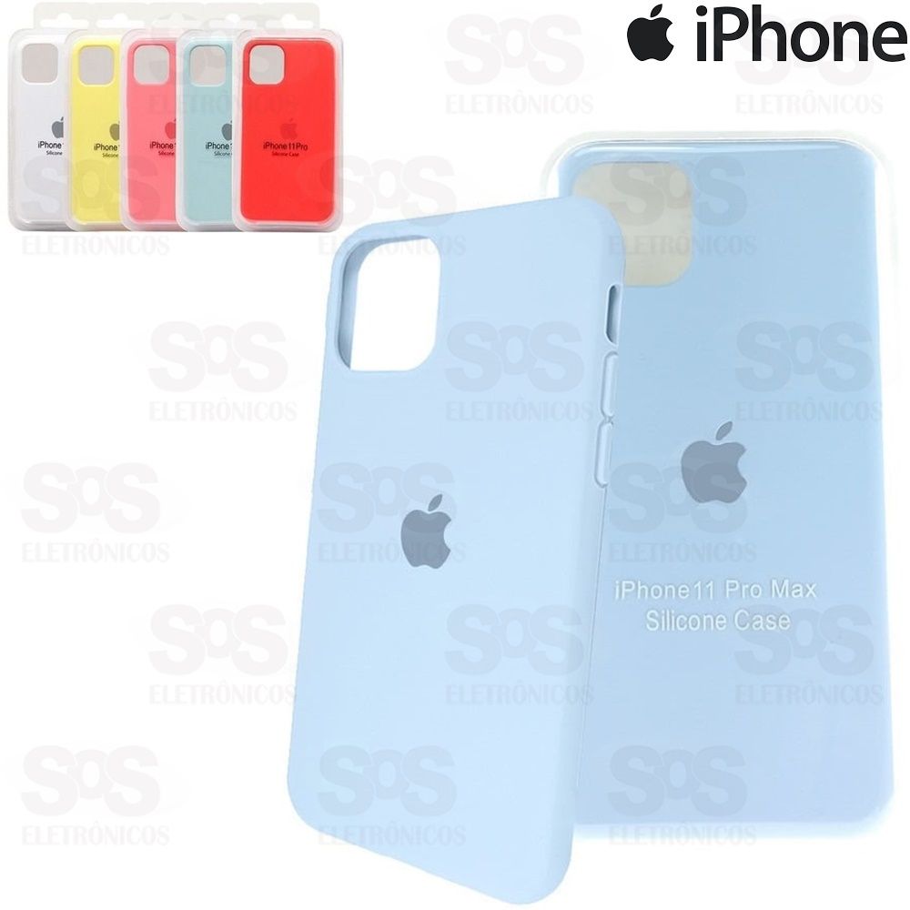 Case Aveludada Blister Iphone 11 Pro Cores Variadas 