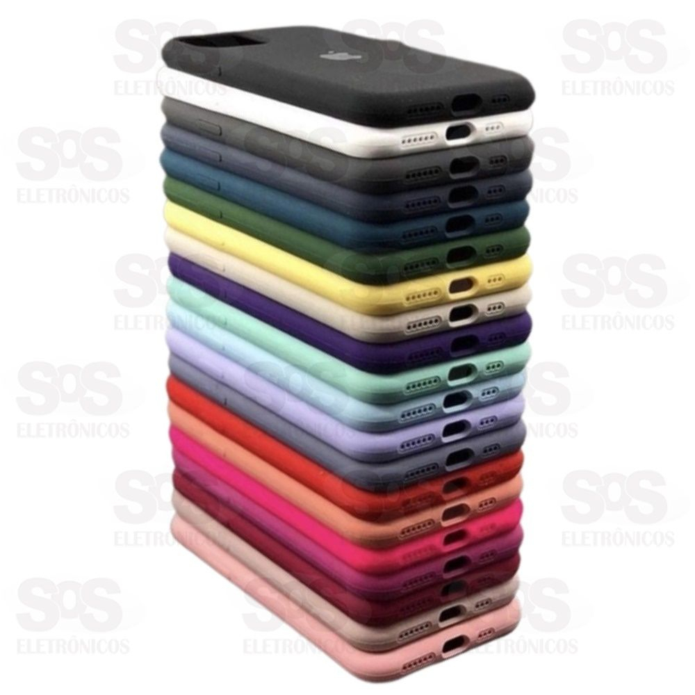 Case Aveludada Iphone 7G Cores Variadas Embalagem Simples 