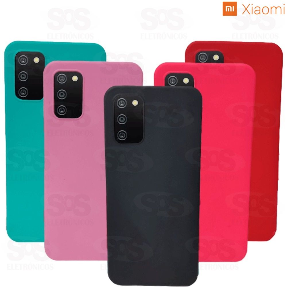 Capa Emborrachada Maleável Xiaomi Note 9 Cores variadas