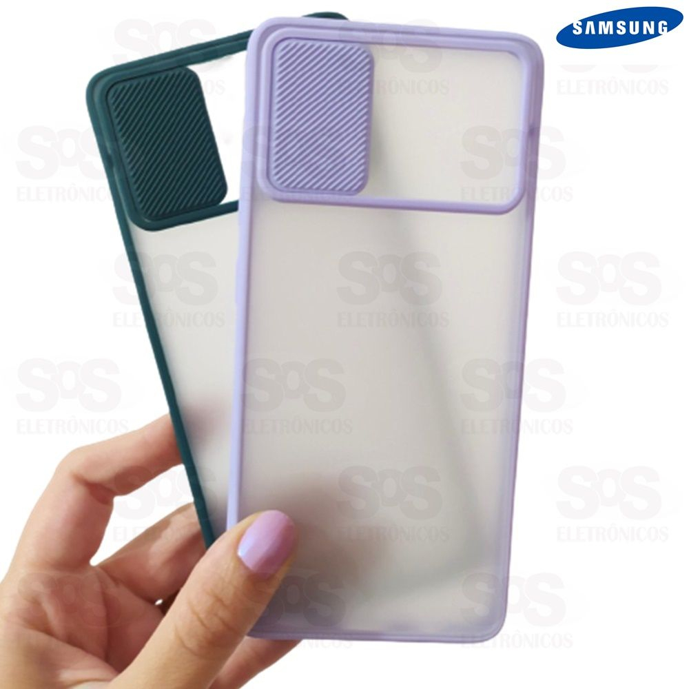 Capa Com Proteção De Câmera Transparente Samsung A01 Cores Variadas