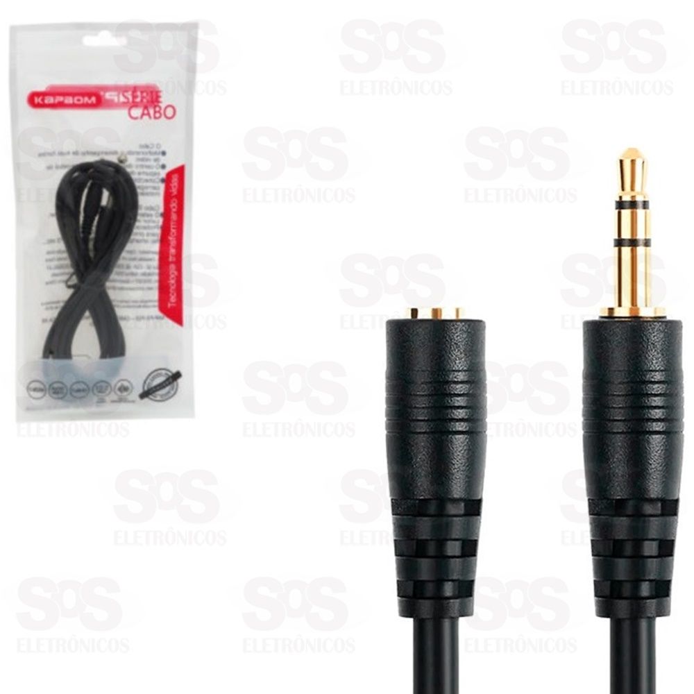 Cabo Extensor P2 Stereo 1,50 Metros Kapbom kap-v07