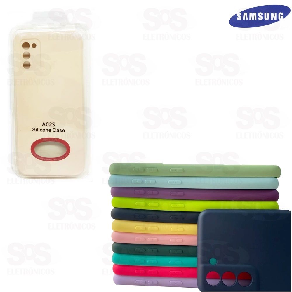 Case Aveludada Blister Samsung A02S Cores Variadas 