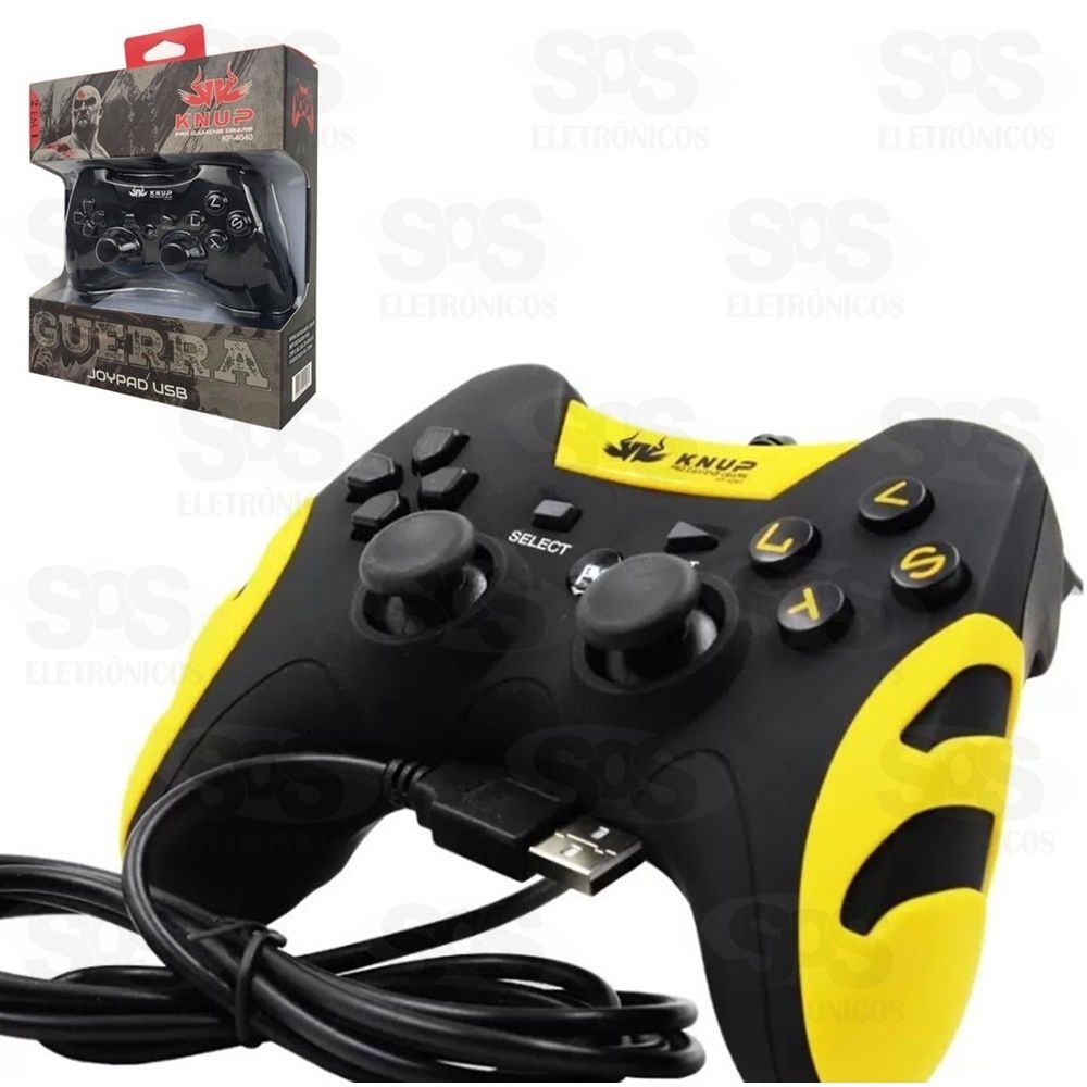 Controle Com Fio Playstation 3 E PC Knup kp-4040