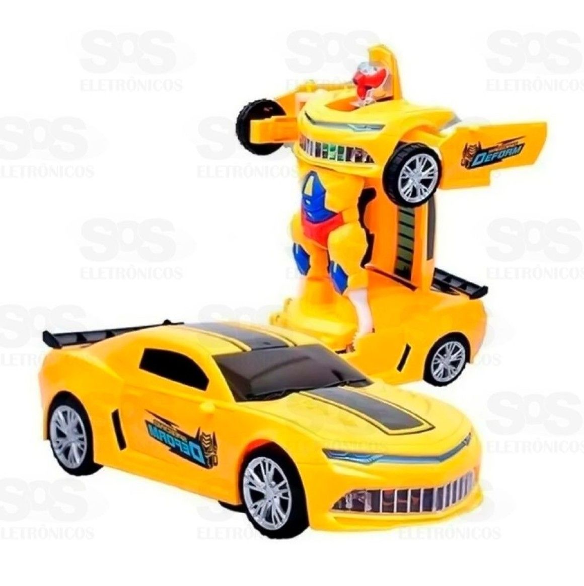 Carro Transformers Camaro Amarelo Toy King tk-1588