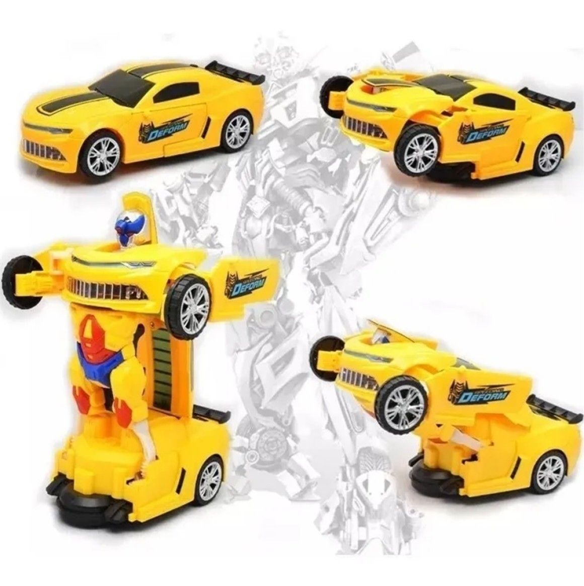 Carro Transformers Camaro Amarelo Toy King tk-1588