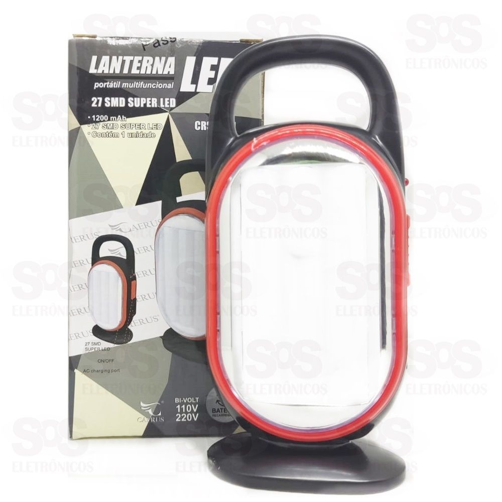 Luminária e Lanterna LED Multifuncional Recarregável Caerus crs-3241