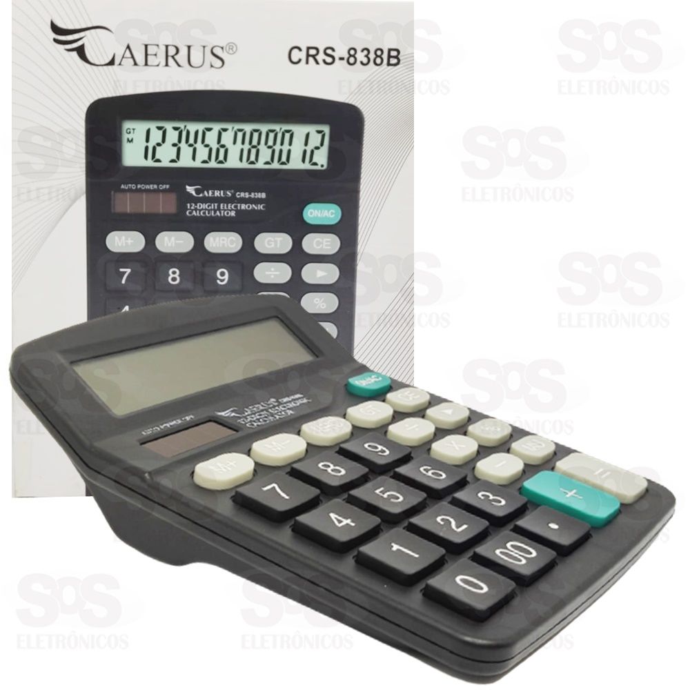 Calculadora 12 Digitos de Mesa Caerus crs-838B