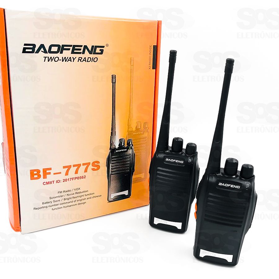 Rdio Comunicador Walk Talk BF-777S Baofeng - 2 Rdios