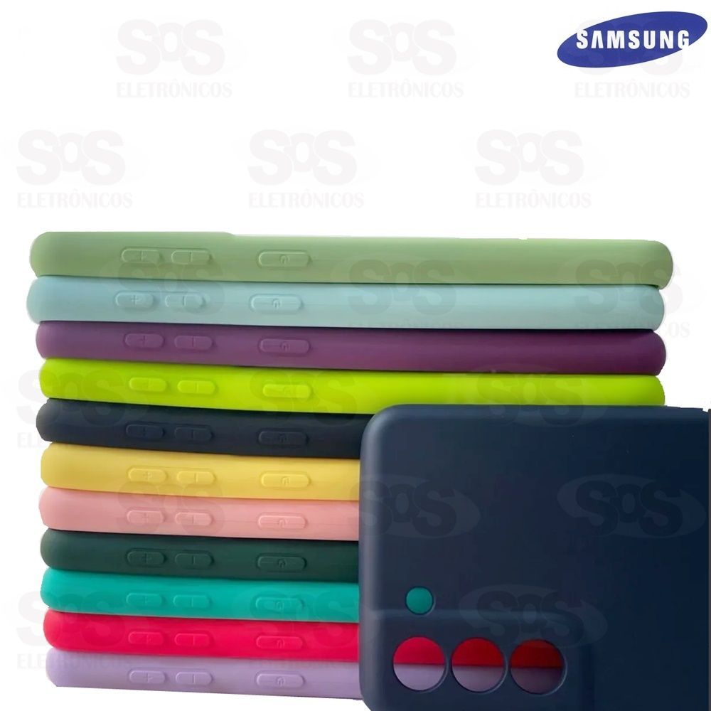 Case Aveludada Blister Samsung S21 FE Cores Variadas 