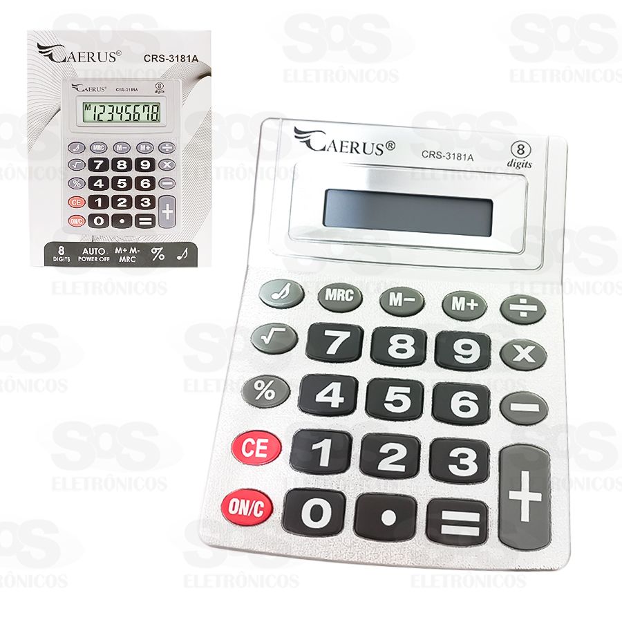 Calculadora 8 Digitos Com Som Caerus crs-3181A