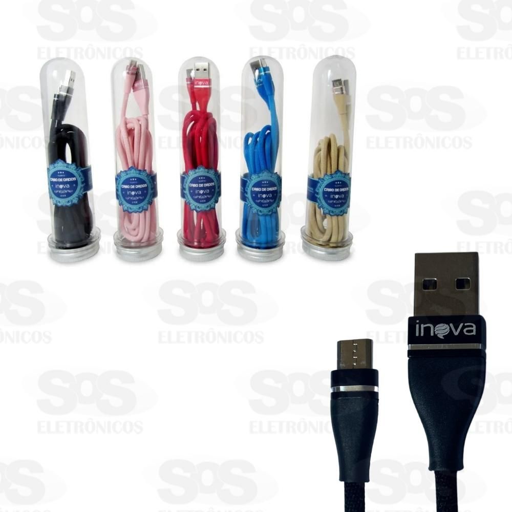 Cabo Micro USB De Dados V8 1 Metro 3.1A Inova CBO-5673