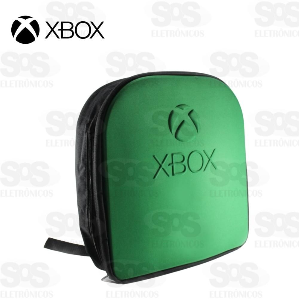 Mochila De Proteção Para Console Xbox Verde