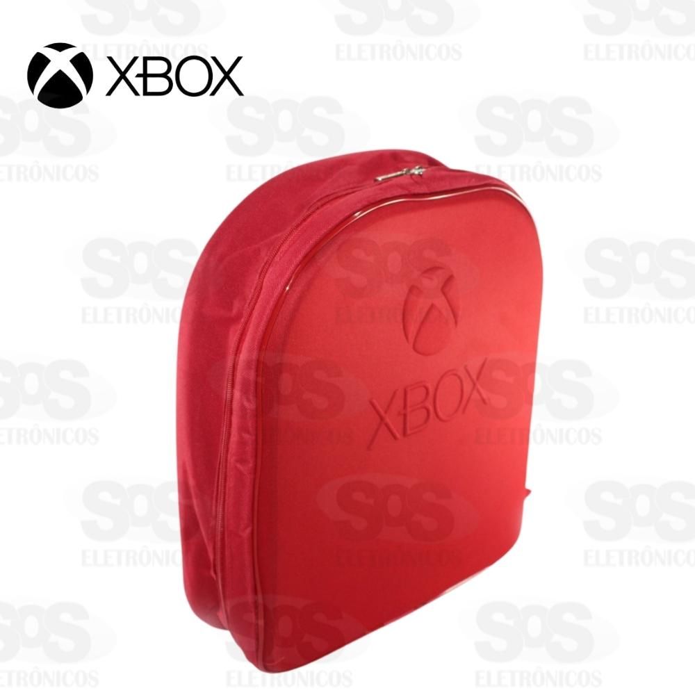 Mochila De Proteção Para Console Xbox Vermelha