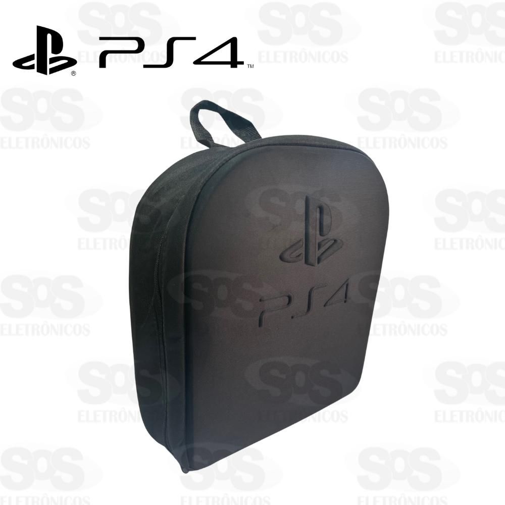 Mochila De Proteção Para Console PlayStation 4 Preta