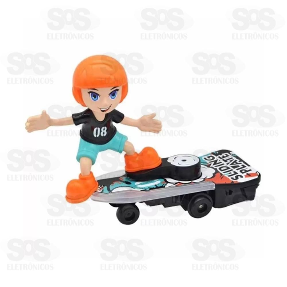 Boneco Skatista Faz Manobras Toy King TK-1456