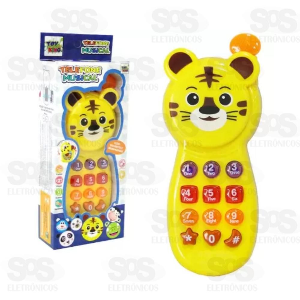 Telefone Infantil Musical Tigre Toy King Tk 2520