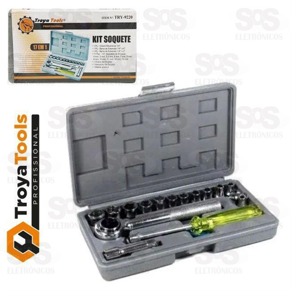 Kit De Soquete 17 Em1 Troya Tools 9220